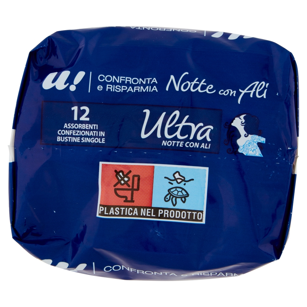 12 Assorbenti Notte Ultra con Ali U! Confronta e Risparmia